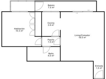 VENTA DEPARTAMENTO 2 AMBIENTES EN VILLA CRESPO