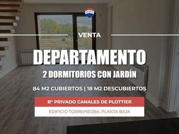 VENTA DEPTO 2 DORM PB CON JARDIN, B° CANALES