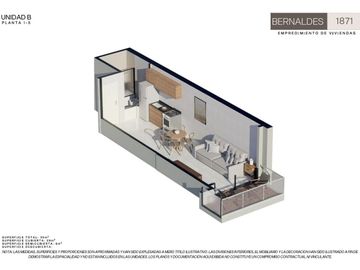 VENTA DEPTO MONO C/BALCON MONTE CASTRO FINANCIAC.