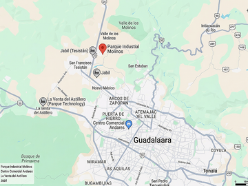 VENTA DE TERRENO INDUSTRIAL 2,000 M2 EN TESISTÁN ZAPOPAN JALISCO