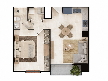 Departamento en venta sobre Avila Camacho - Mezquitán Country