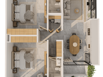 PRE VENTA DEPARTAMENTOS CON EXCELENTE UBICACION EN VENTA EN TEMOZON NORTE, MERID
