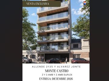 VENTA 2 AMBIENTES CON PATIO - 1°B - MONTE CASTRO