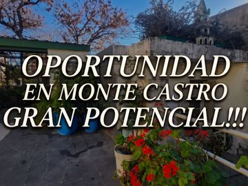 CASA LOTE A REFACCIONAR MONTE CASTRO APTO CREDITO