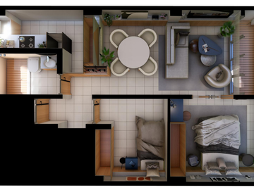 Departamento Amueblado de 65 m² con 2 Recámaras en Renta en Juárez