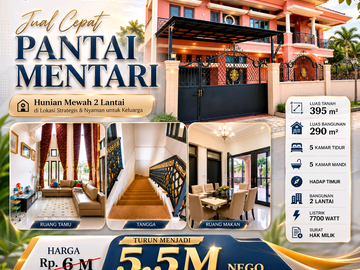 MURAH JUAL CEPAT RUMAH PANTAI MENTARI KENJERAN SUTOREJO