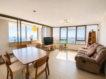 Venta departamento amplio e iluminado de 3 dormitorios con vista al mar