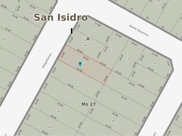 VENTA LOTE 300 m² EN SAN ISIDRO CHICO