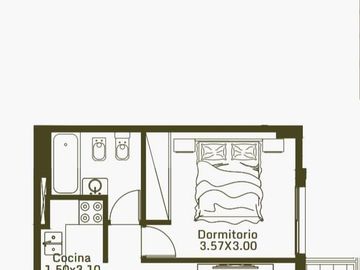 VENTA DE DEPARTAMENTO MONOAMBIENTE CASEROS FINANC