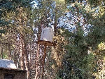 Lote 4870 m2,  muy arbolado y casa, Pza. Huincul