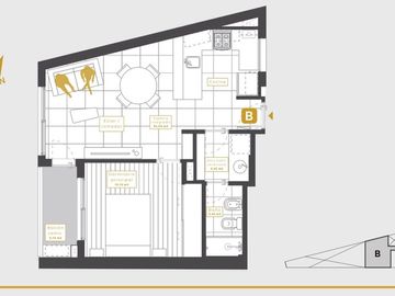 Venta Departamento un dormitorio con balcón