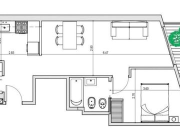 Venta depto. a estrenar 2 ambientes en V. Ortúzar