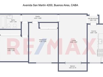 VTA DPTO 3 AMB CON BALCON/aptocredito-VDP