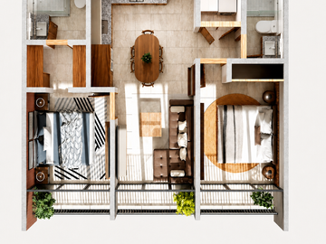 Departamento nuevo en venta en la Colonia Moderna