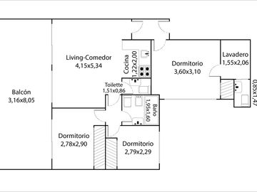 VENTA DPTO 4 AMB TERRAZA PROPIA PALERMO COLEGIALES