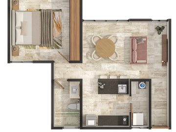 DEPARTAMENTO EN VENTA EN CHUBURNA, MERIDA