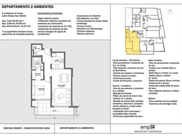 Venta Pozo Depto 2 Ambientes V. Pueyrredón Financ