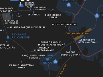 Venta terreno industrial, comercial o logístico zona industrial Mérida Yucatan