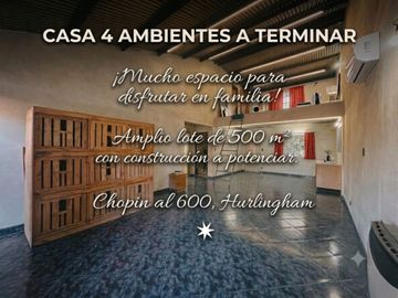 CASA 4 AMBIENTES VENTA HURLINGHAM FINANCIA