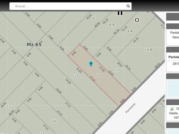 LOTE 1207 MTS2 VENTA EN BERNAL OESTE CON MEJORAS