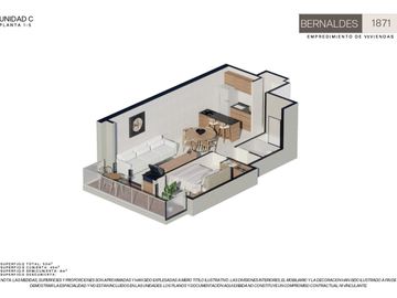 VENTA DEPTO 3 AMB C/BALCON MONTE CASTRO FINANCIAC.