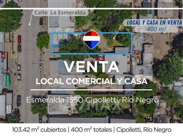 VENTA LOCAL COMERCIAL + CASA DOS DORMITORIOS