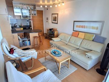 En exclusiva departamento con espectacular terraza con hermosa vista al mar