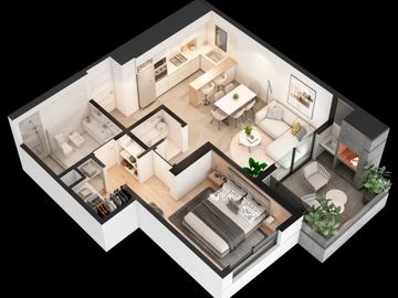 VENTA DEPARTAMENTO 2 AMBIENTES EN LINIERS SEMIPISO
