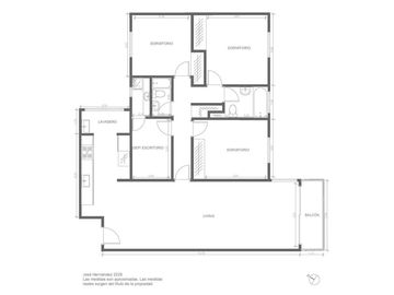 Departamento 4 ambientes con balcón en Belgrano