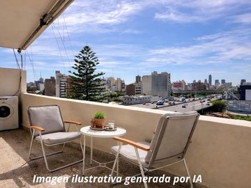 VENTA 2 AMBIENTES CONSTITUCION BALCON MUY LUMINOSO