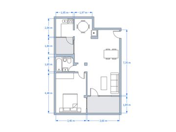 VENTA PH 2 Amb.-Muy Luminoso- 2 Patios- Chacarita