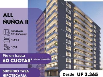 Departamento en venta  en ÑUÑOA