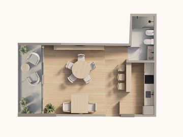 VENTA MONOAMBIENTE CON BALCÓN APTO PROFESIONAL.