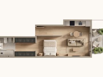 VENTA MONOAMBIENTE CON BALCÓN POZO VILLA URQUIZA.