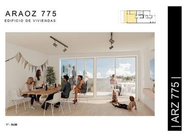 Venta mono amb 39 m²  con parrilla Villa Crespo