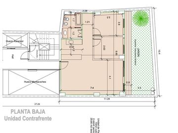 Planta Baja de 103 m2 a estrenar en Palermo