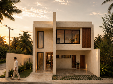 CASA EN VENTA MERIDA, TAMANCHE, SALAMA PREMIUM LIVING, MOD. MAJI, A 12 MESES.