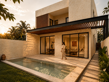 CASA EN VENTA MERIDA, TAMANCHE, SALAMA PREMIUM LIVING, MOD. MAJI, A 12 MESES.