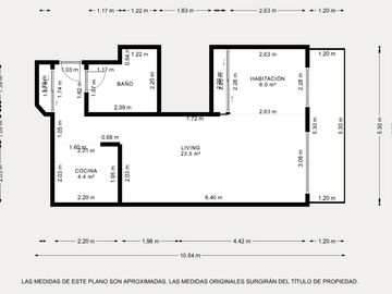 Venta Ambiente y medio balcón full amenities