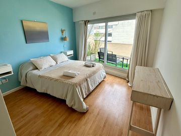 2 ambientes Villa Ortuzar, balcón terraza. Pileta.