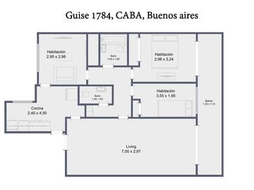 PALERMO 4 AMBIENTES BALCON Y COCHERA