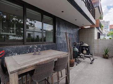 Exclusivo departamento de dos niveles en polanco con balcón, terraza y vigilancia 24/7