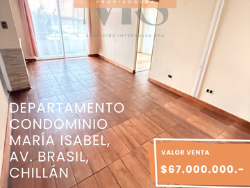 DEPARTAMENTO EN CONDOMINIO MARÍA ISABEL  AV BRASIL, CHILLAN