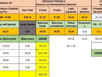 Venta Lote en CABA, Apto desarrollo.