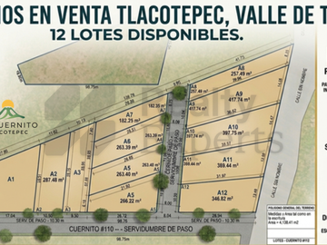 Terrenos en Venta en Santiago Tlacotepec