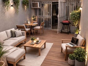 DEPARTAMENTO CON PATIO DE 22 m2