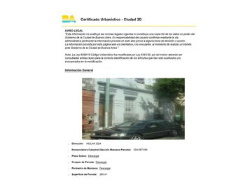 Parque Patricios Lote 290 m² para Desarrollo