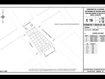 VENTA LOTE EN VILLA URQUIZA SOBRE ALVAREZ THOMAS