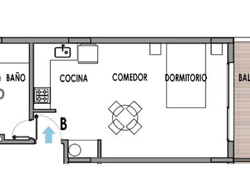DEPARTAMENTO MONOAMBIENTE EN VENTA LA PLATA POZO