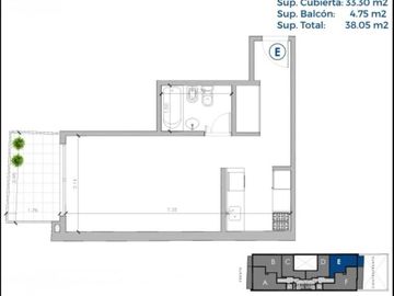 VENTA POZO MONOAMBIENTE BALCON AMENITIES CABALLITO